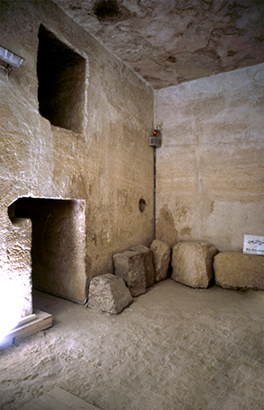 Flachdecke in der Mykerinos-Pyramide.